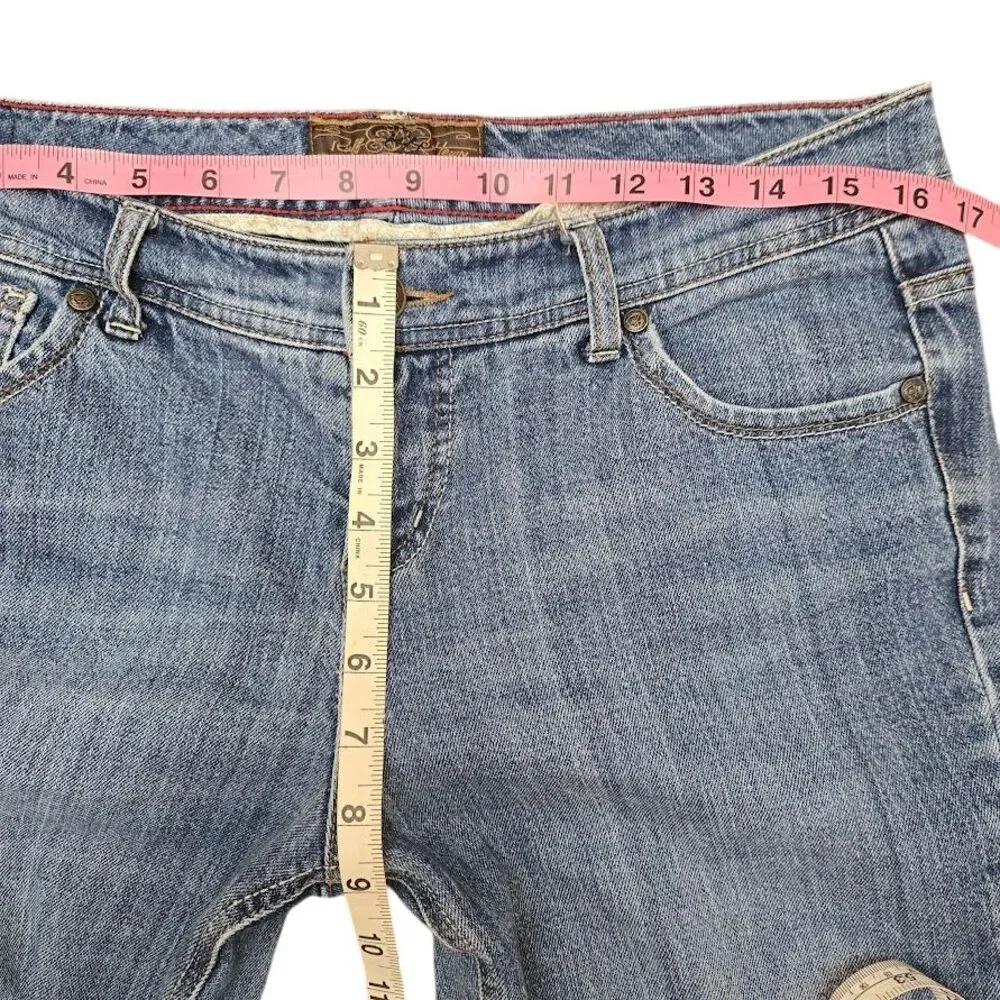 Ruff Hewn Straight Leg Medium‎ Wash Denim Jeans Size 10